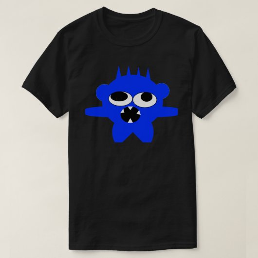 Blue  Mini Monster Tee a Skullnskin Graphic Design T-shirt (Design voorkant)