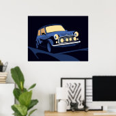 Blue Mini Poster (Thuiskantoor)