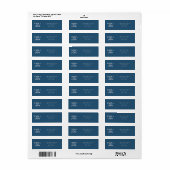 Blue Minimal ampersand names address Etiket (Full Sheet)