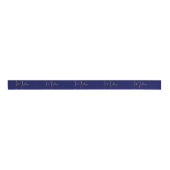 Blue minimalist custom name  grosgrain lint (Voorkant)