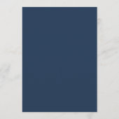 Blue minimalist Muslim wedding invitation Editable Kaart (Achterkant)