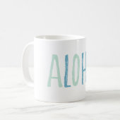 Blue Mint Aloha Koffiemok (Voorkant links)