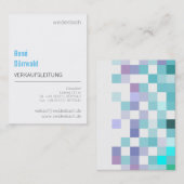 Blue Mint Elegant modern Visitekaartje (Voorkant / Achterkant)