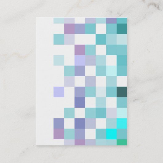 Blue Mint Elegant modern Visitekaartje (Achterkant)