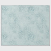 Blue Mint Leopard Print Glitter Cadeaupapier (Vlak)