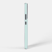 Blue Mint  Stripe Vintage Tiny Initials Monogram Samsung Galaxy Hoesje (Rechterkant)