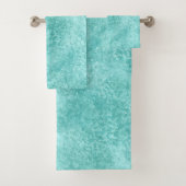 Blue Mint Zee groene koraal textuur Bad Handdoek (Insitu)
