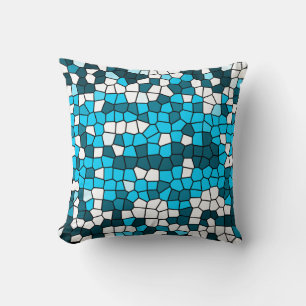 Blue Mirage Mosaic Kussen