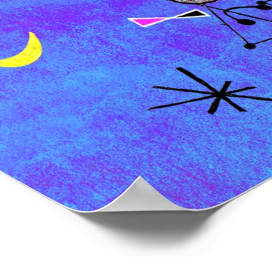 Blue Miro-ish Poster (Hoek)