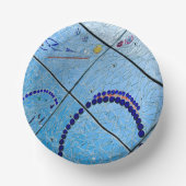 Blue Mirror Mosaic Papieren Kommen (Voorkant)