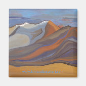 Blue Mission Mountains magneet (Voorkant)