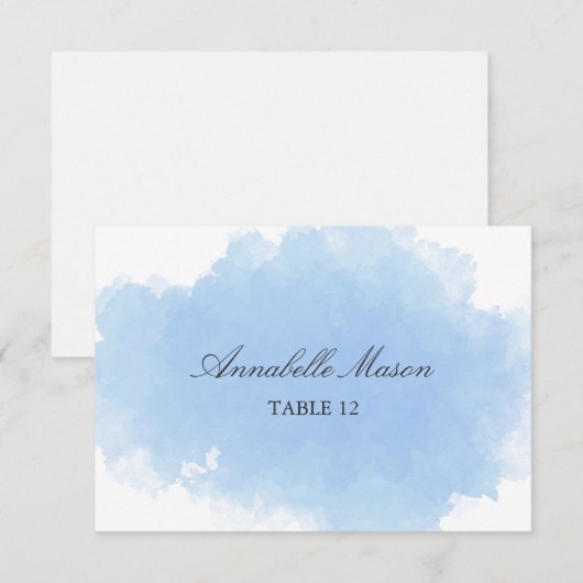 Blue Mist | Plaatshouderkaart Kaart (Voorkant / Achterkant)