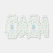Blue Mistletoe Winter Baby shower Favoriet Box Bedankdoosjes (Uitgevouwen)