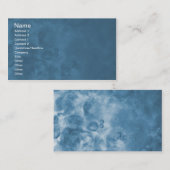 Blue Misty Abstracte Visitekaartjes 0001 (Voorkant / Achterkant)