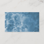 Blue Misty Abstracte Visitekaartjes 0001 (Achterkant)