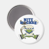 Blue Mite Hockey Tshirts en geschenken Magneet (Voorkant / Achterkant)