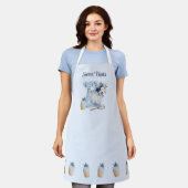 Blue Mixer Bakkerij Schort (Gedragen)