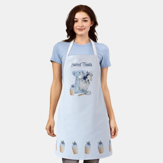 Blue Mixer Bakkerij Schort (Gedragen)