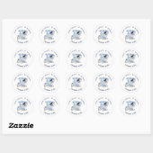Blue Mixer Dank u Ronde Sticker (Vel)