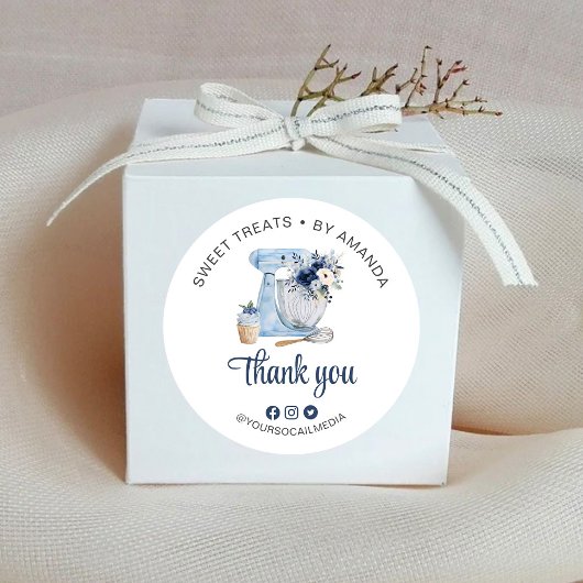 Blue Mixer Dank u Ronde Sticker