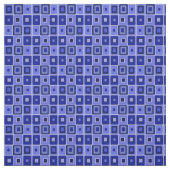 Blue Mod Square Fabric Stof (Swatch)