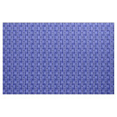 Blue Mod Square Fabric Stof (Fat Quarter)