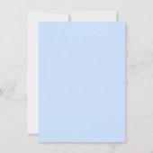 Blue Mod Turtles (Dot) Boy Baby shower Invitation Kaart (Achterkant)