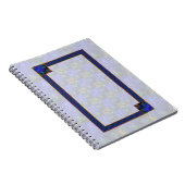 Blue Modern Abstract Notitieboek (Rechterzijde)