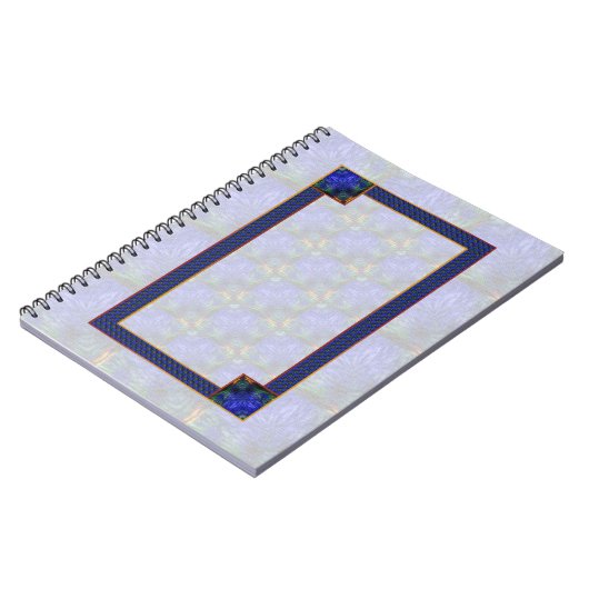 Blue Modern Abstract Notitieboek (Linkerzijde)