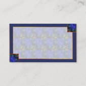 Blue Modern Abstract Visitekaartje (Achterkant)