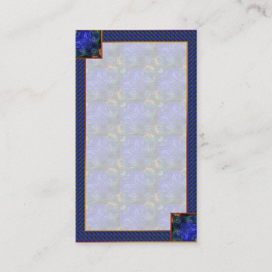 Blue Modern Abstract Visitekaartje (Voorkant)