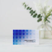 Blue Modern and Professional Services Visitekaartje (Staand voorkant)