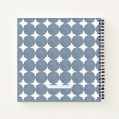 Blue Modern Arch Custom Photo Album Journal Notitieboek (Achterkant)