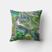 Blue Modern Birth Baby for Kids Hippopotamus mint Kussen (Achterkant)