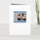 Blue Modern Block 5-Photo Afstuderen (Achterkant)