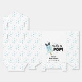 Blue Modern Bow Ice Cream Ready Pop Baby shower Bedankdoosjes (Ongevouwen)