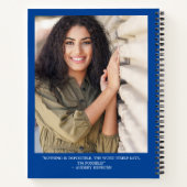 Blue Modern College Graduation Party Gastboek Notitieboek (Achterkant)