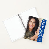 Blue Modern College Graduation Party Gastboek Notitieboek (Binnen)