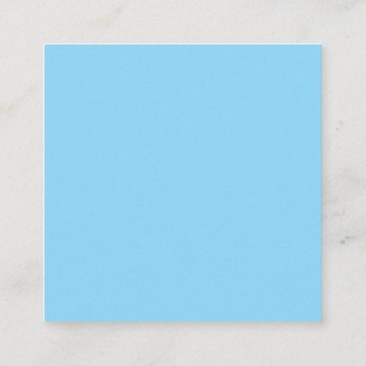 Blue Modern Elegant Plain Simple Professional Name Informatiekaartje (Achterkant)