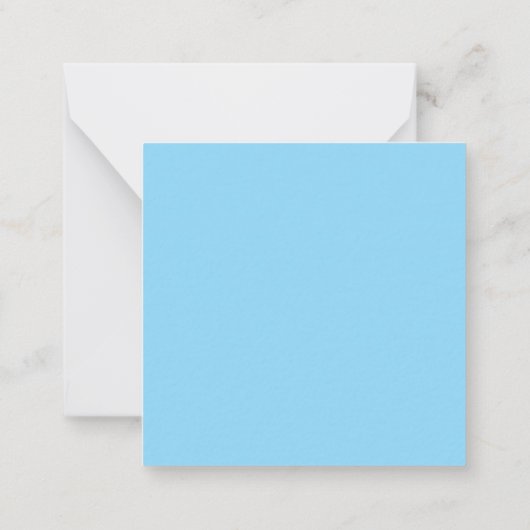 Blue Modern Elegant Plain Simple Professional Name Notitiekaartje (Achterkant)