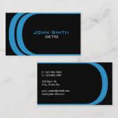 Blue Modern Elegant Professional Classy Visitekaartje (Voorkant / Achterkant)