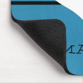 Blue Modern Heart Mousepad Muismat (Hoek)