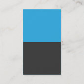 Blue Modern minimalist Kettlebell Fitness Trainer Visitekaartje (Achterkant)