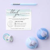 Blue Modern Online Store Small Business Thank you Flyer (Enkel)