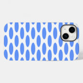 Blue Modern Oval op Emporiomoffa Case-Mate iPhone Case (Achterkant (horizontaal))