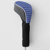 Blue Modern Paarse Vormen Golf Head Hoesje Golfheadcover (Schuin)