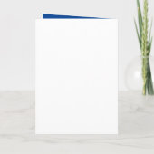 Blue Modern Photo Afstuderen Invitation (Achterkant)