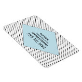 Blue Modern Polka Dots Save the Date Magneet (Rechterzijde)