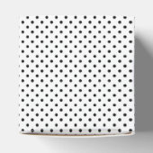 Blue Modern Polka Dots Wedding Bedankdoosjes (Bovenkant)