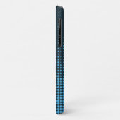 Blue, modern, retro, cool, trendy dot pattern Case-Mate iPhone case (Achterkant/links)